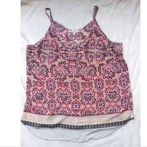 Violet + Claire print camisole sz XL